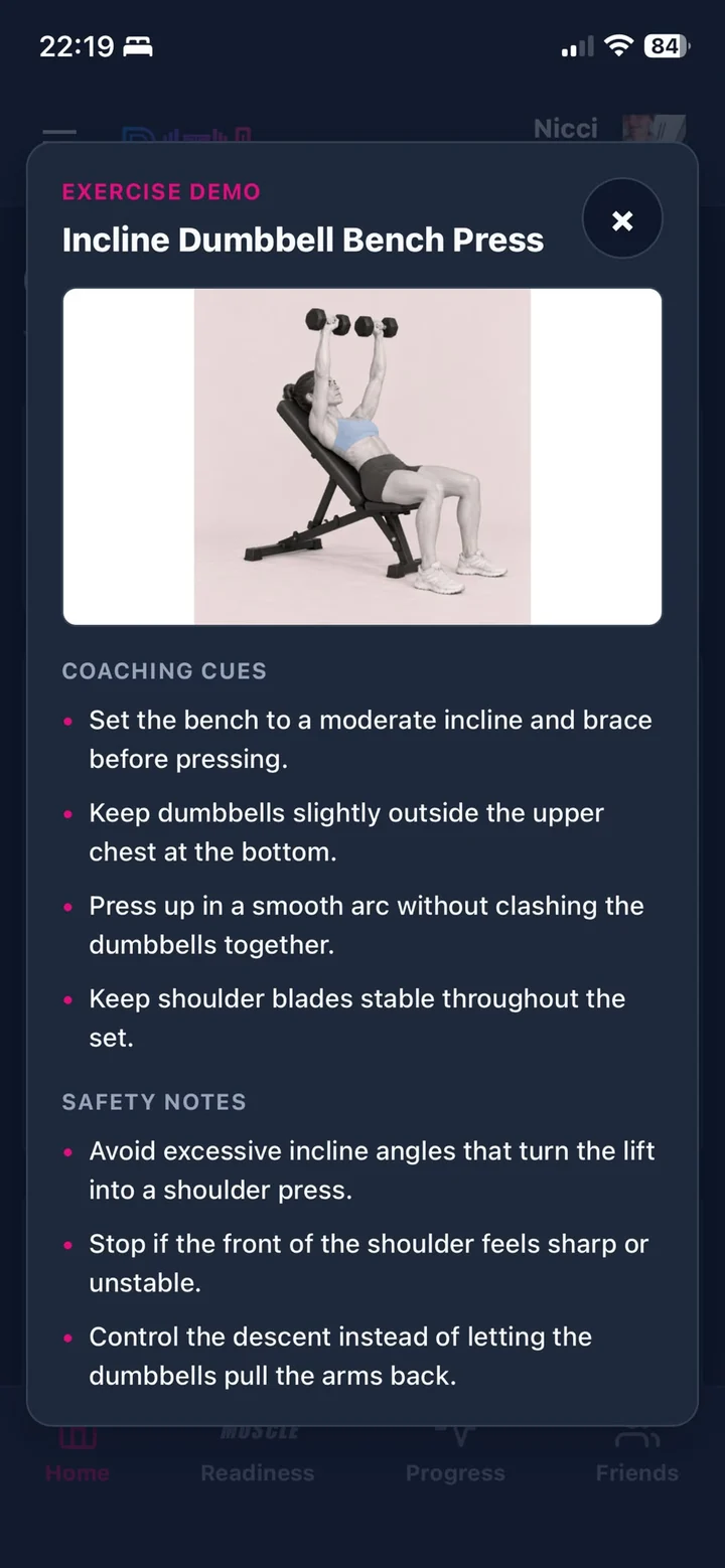 RTI exercise demonstration showing movement guidance and coaching cues